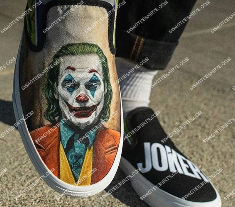 joker's smile all over print slip on shoes 2(1)