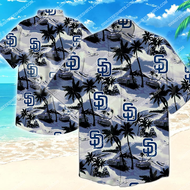 major league baseball san diego padres hawaiian shirt 2