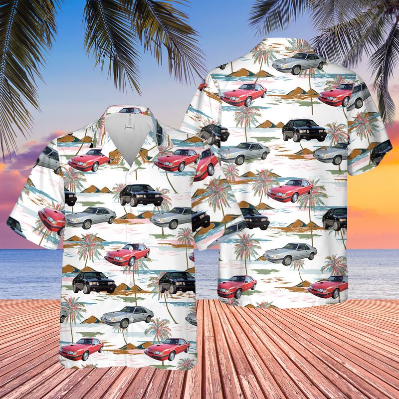 Ford Mustang SVO Hawaiian Shirt 1