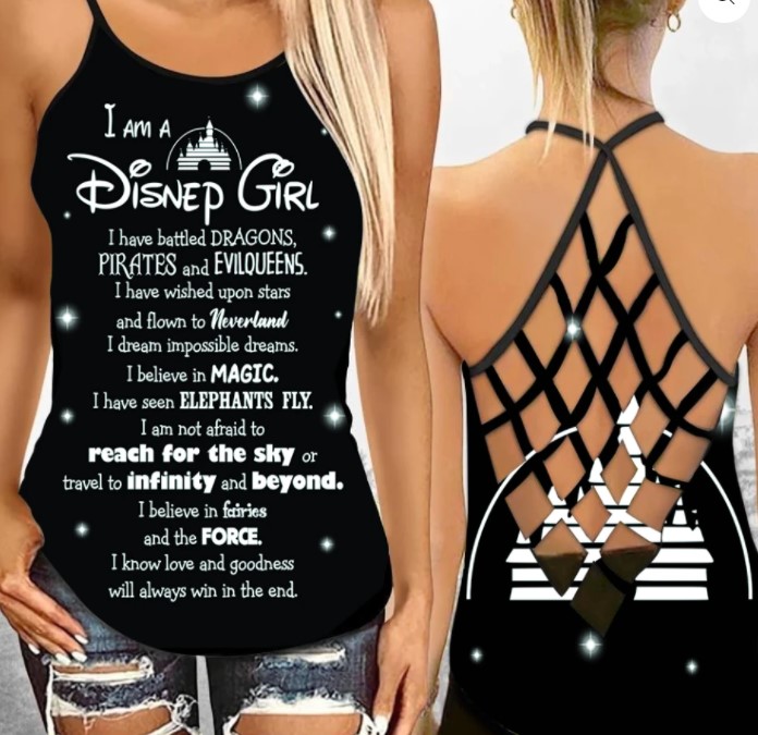 I am a Disnep girl Strappy tank top – LIMITED EDITION