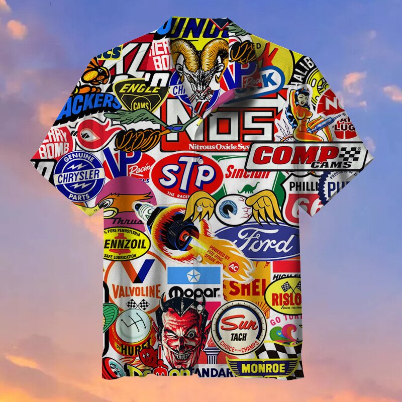 Racing Car Labeling Hawaiian Shirt – LIMITED EDITION 3