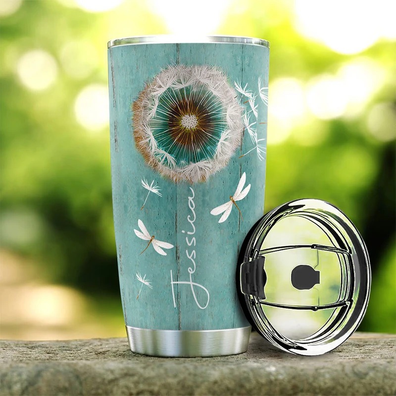 Personalized dandelion be still and know that i am god tumbler - Hothot 270521