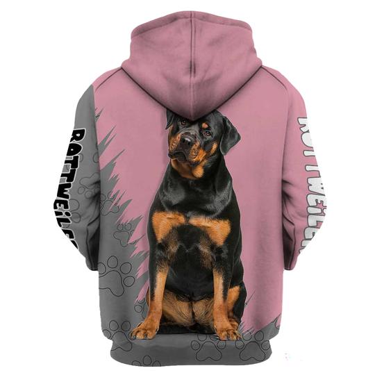 Here's to the women that can't imagine life without rottweilers 3D Hoodie 1