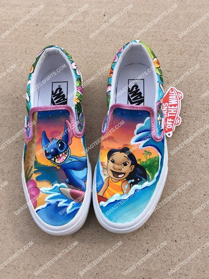 [highest selling] lilo and stitch movie all over print slip on shoes – maria