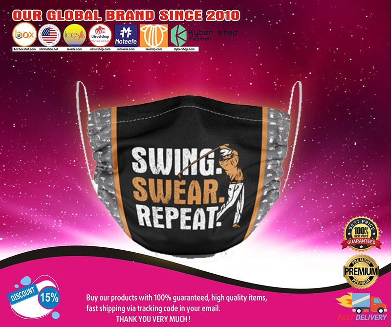 Swing swear repeat face mask1