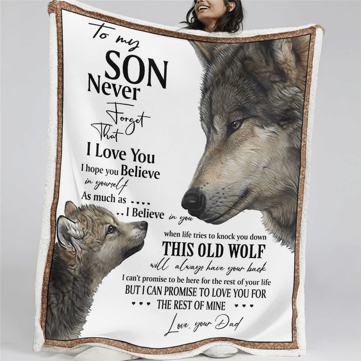 Wolf to my son your dad quilt – dnstyle