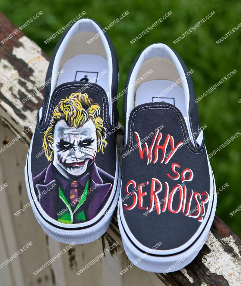why so serious the joker all over print slip on shoes 2(1)