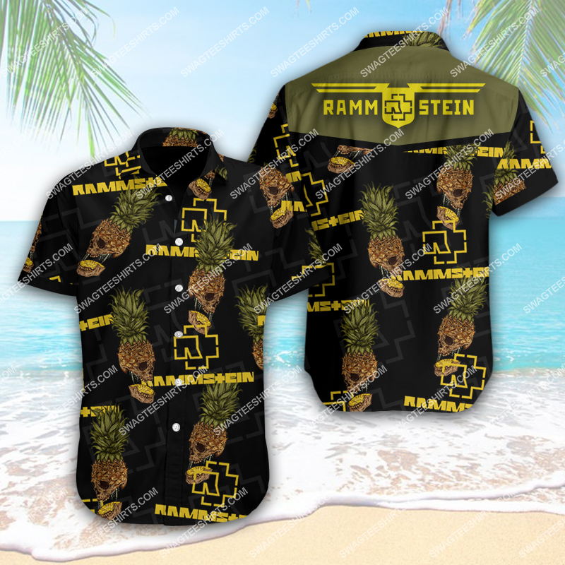 [highest selling] rock band rammstein full printing hawaiian shirt – maria