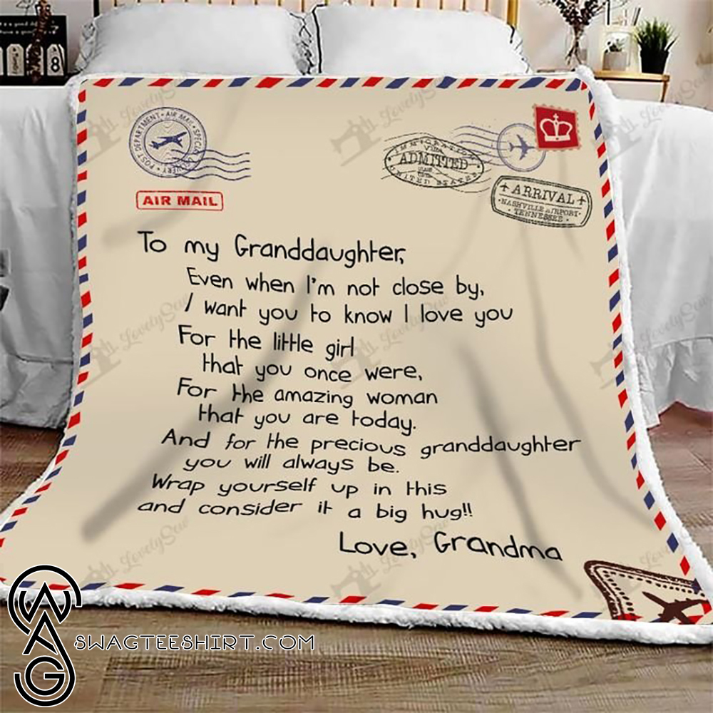 Letter to my granddaughter love grandma full printing blanket – Maria
