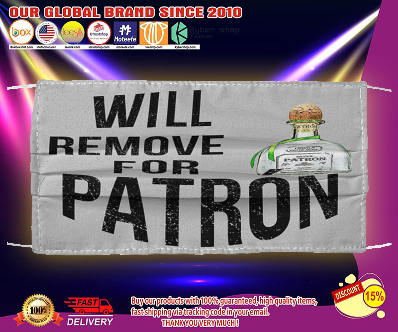 Will remove for patrón face mask 2