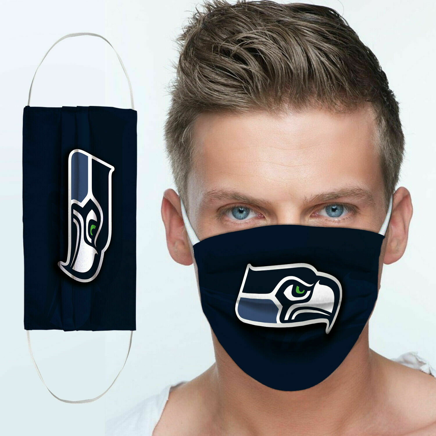 Seattle seahawks team anti pollution face mask