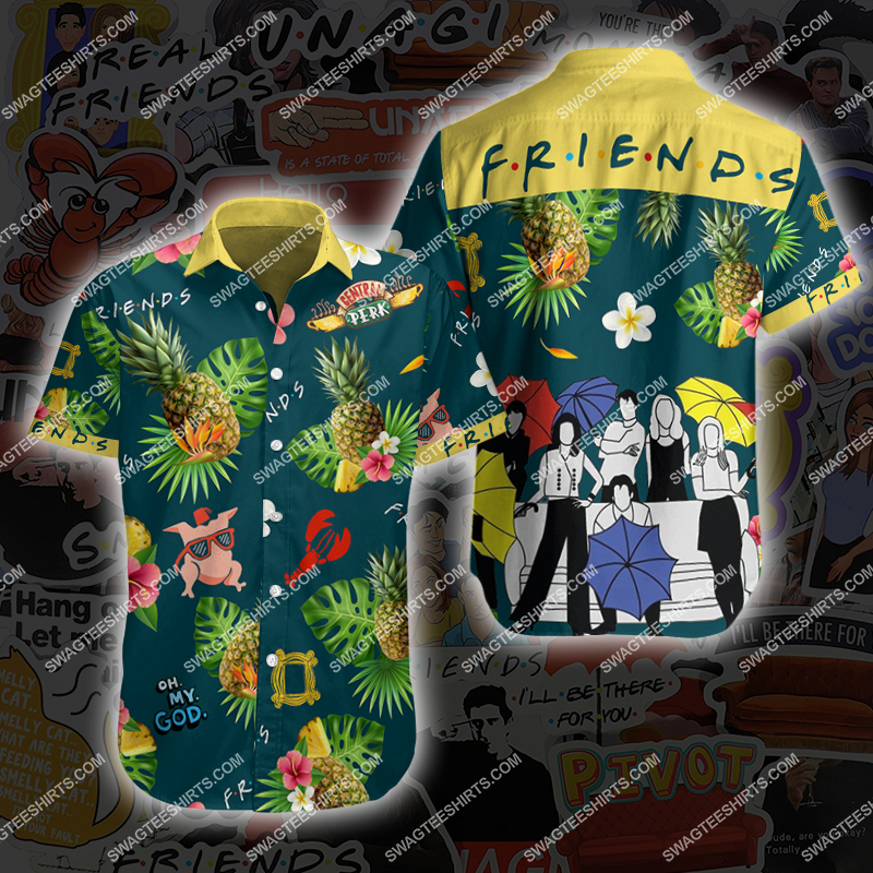 tv series friends all over print hawaiian shirt 2