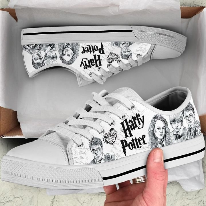 Harry potter gift for true fan low top shoes 1