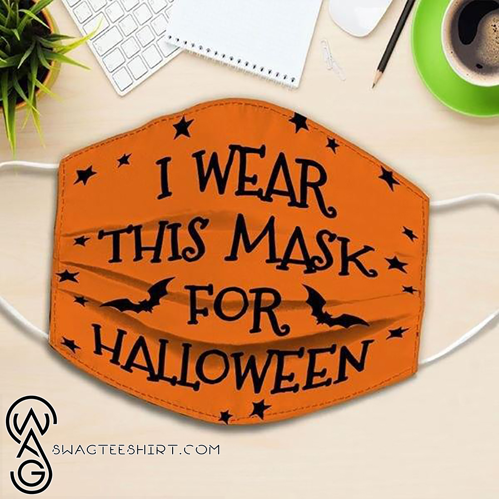 i wear this mask for halloween all over printed face mask – maria