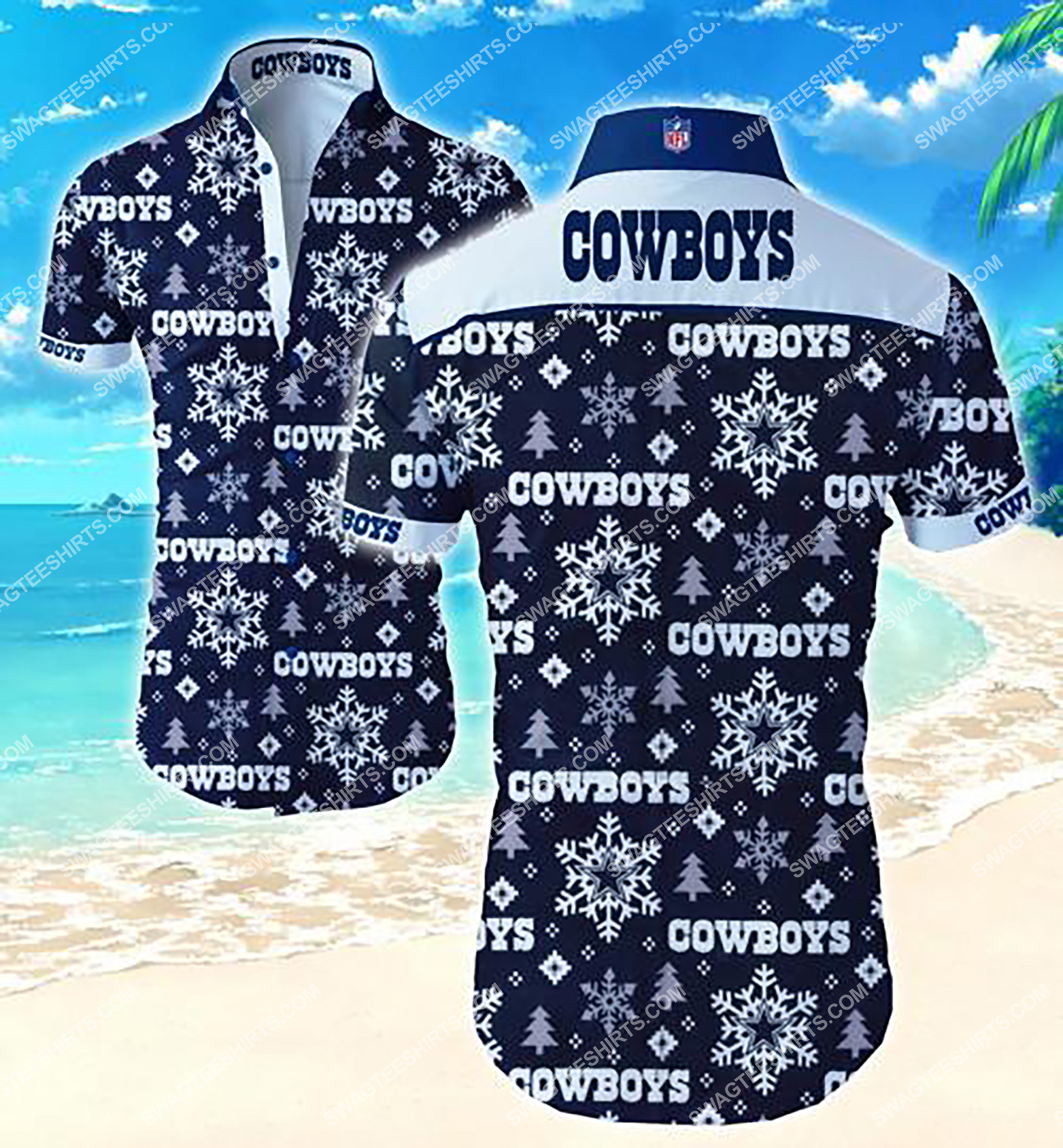 the dallas cowboys team full printing summer hawaiian shirt 2