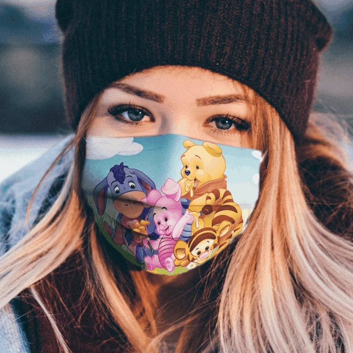 The pooh cartoon anti pollution face mask - maria