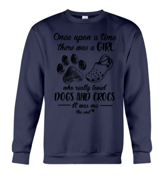 Girl loved dogs crocs sweater