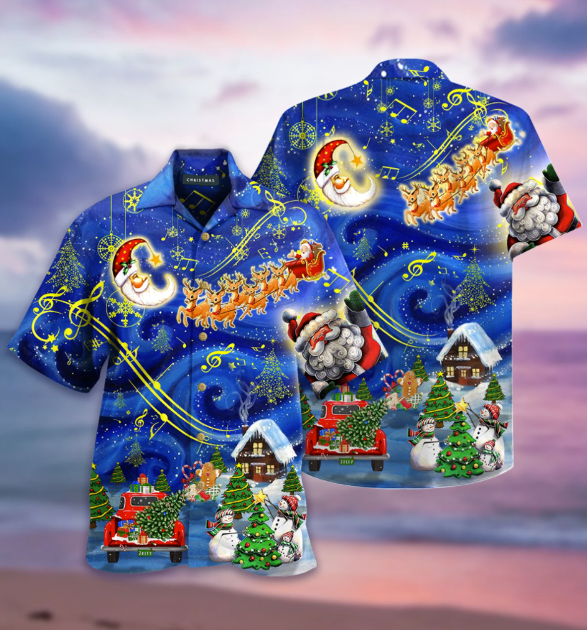 Christmas sky hawaiian shirt – dnstyles