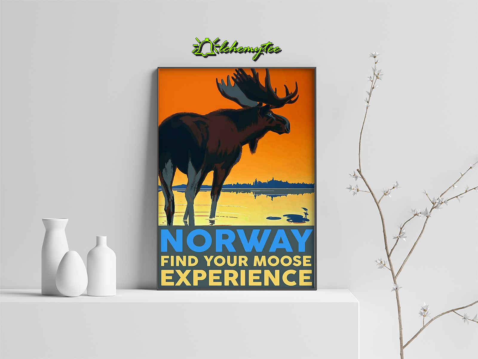 Norway find your moose experience poster
