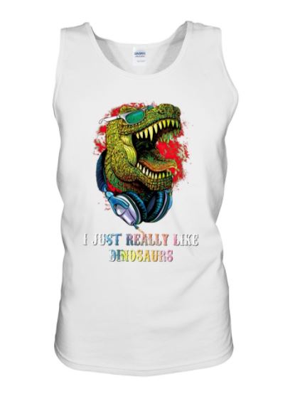 Really like dinosaurs tank top