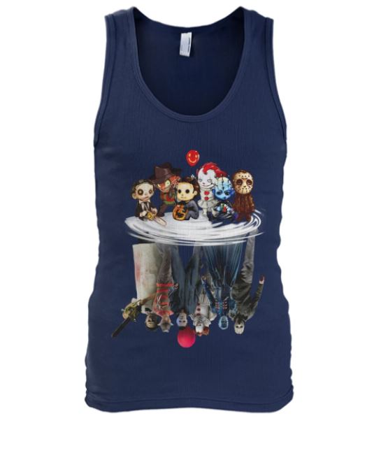 Horror characters chibi reflection tank top