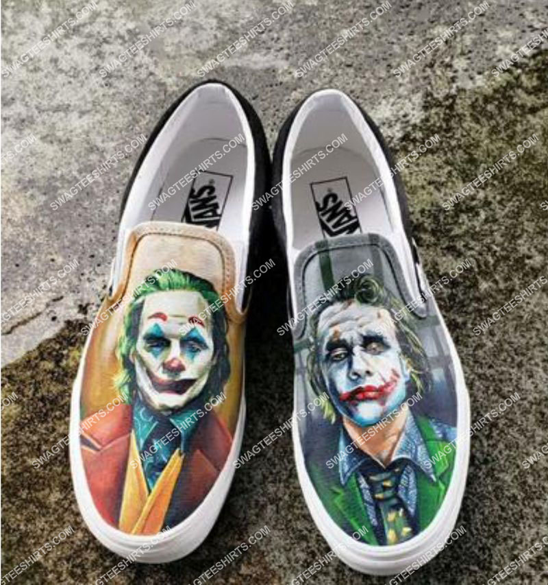 [highest selling] the joker movie all over print slip on shoes – maria