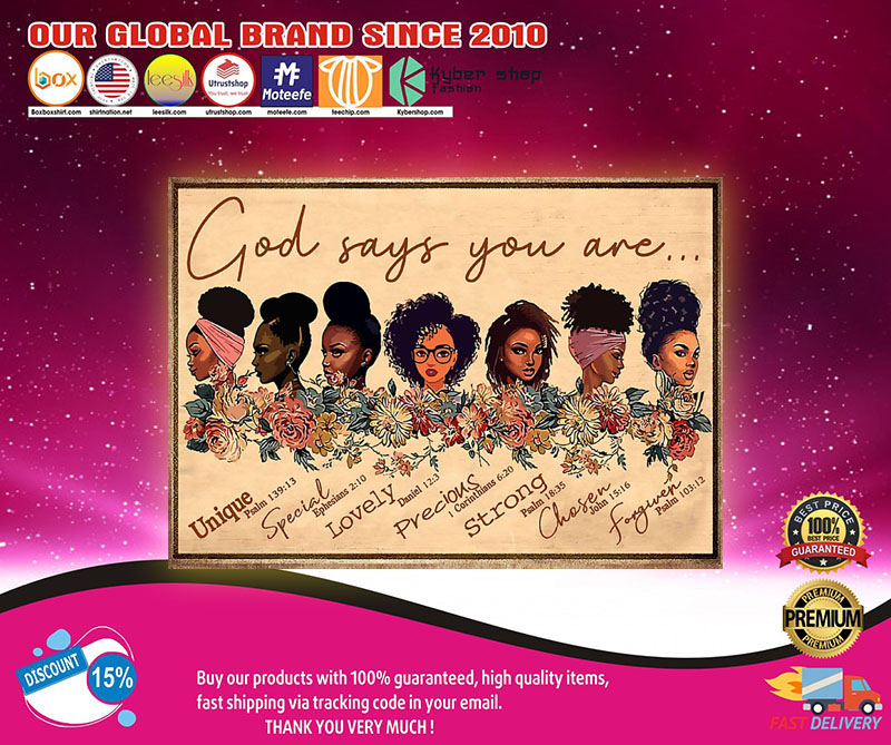 Black girl god says you are poster2