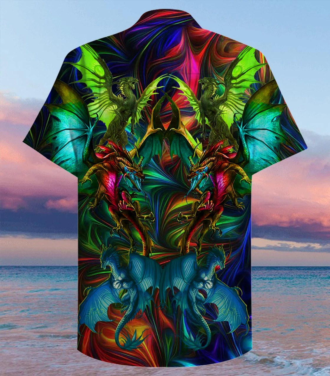 Amazing dragon unisex hawaiian shirt 1