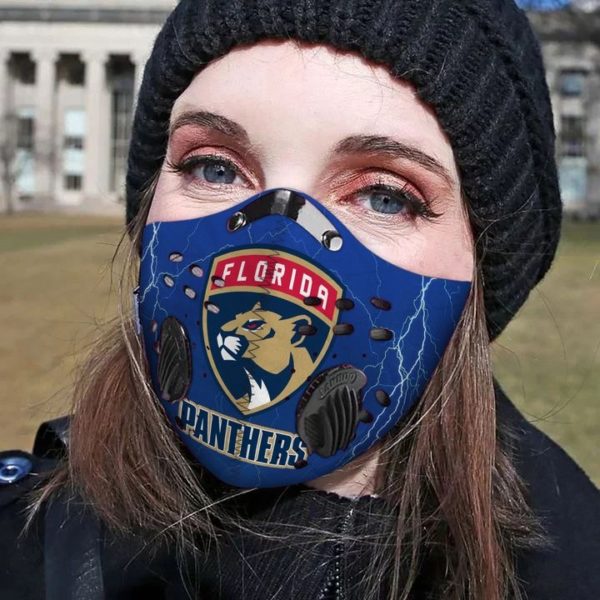 Florida panthers filter face mask 1