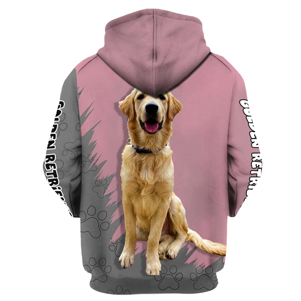 Here's to the women that can't imagine life without Golden Retriever 3D Hoodie 1