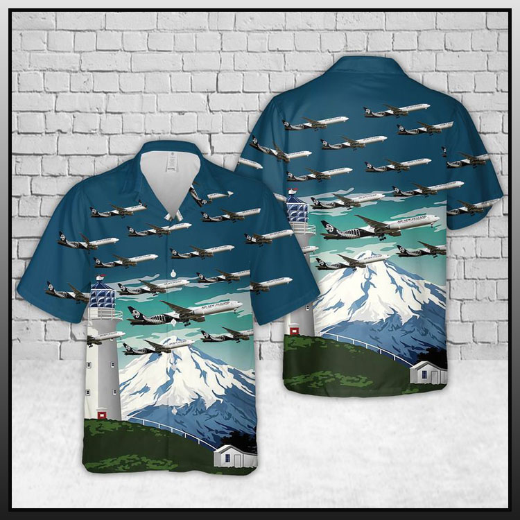 Air new zealand bombardier dash 8 q300 hawaiian shirt1