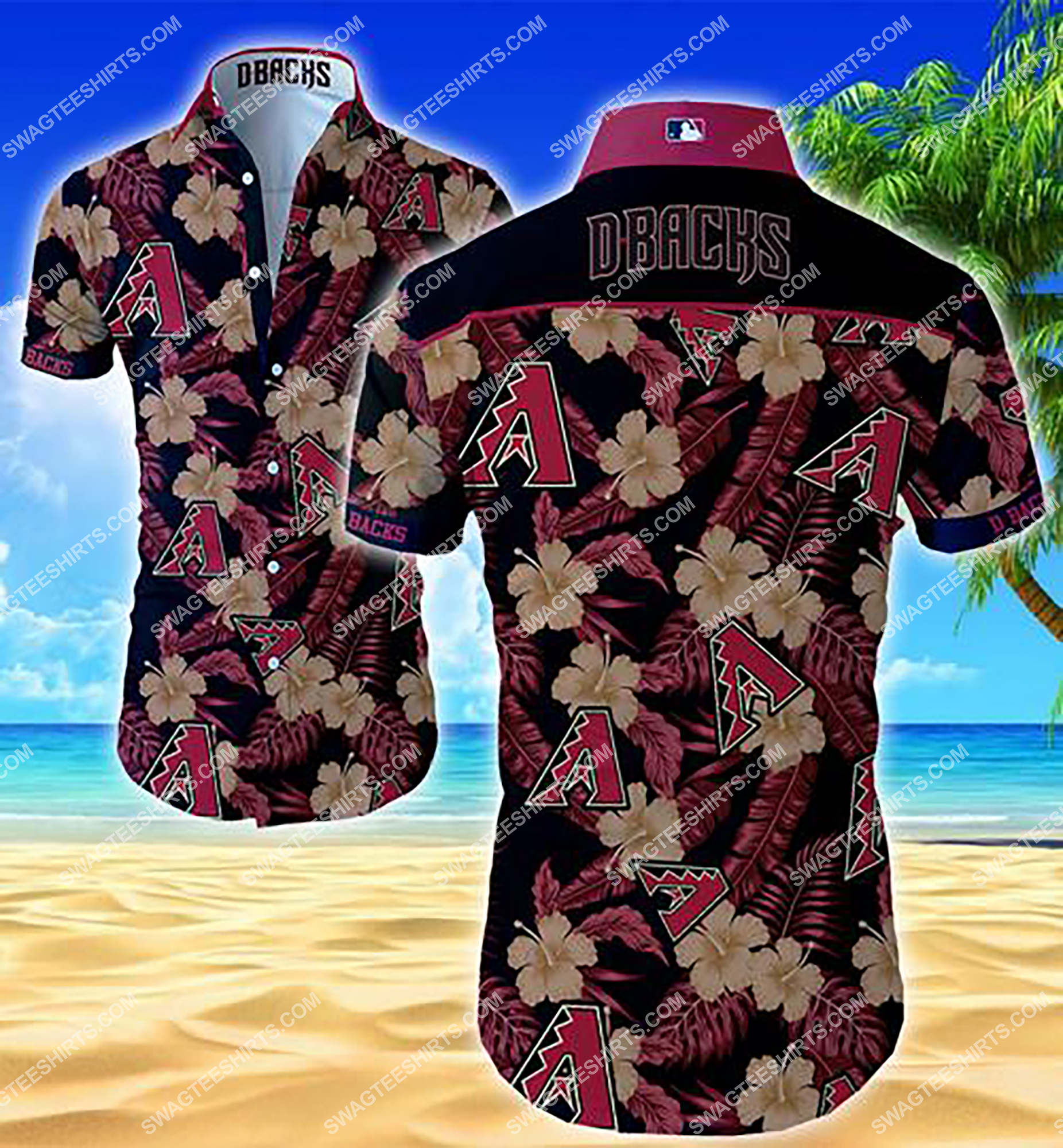 [highest selling] major league baseball arizona diamondbacks hawaiian shirt – maria