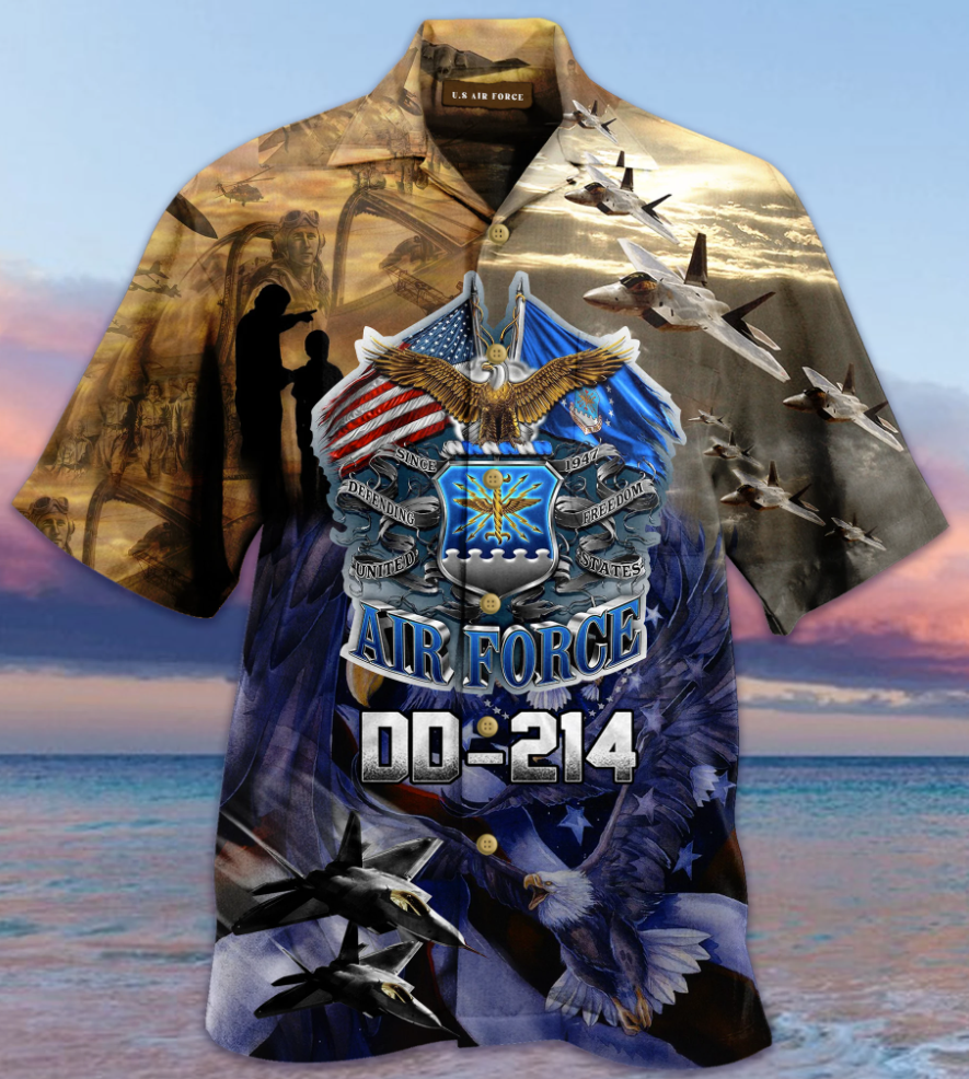 Air force DD-214 hawaiian shirt - dnstyles