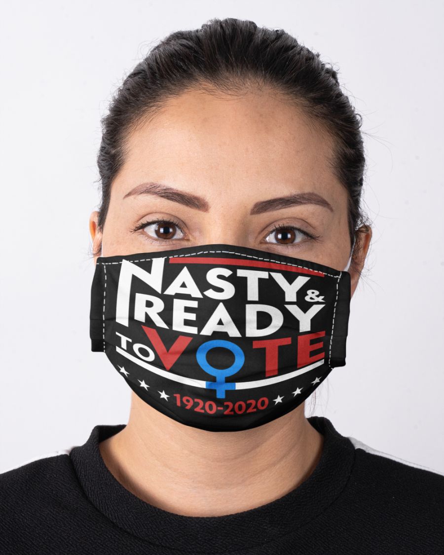 Nasty and ready to vote 1920 2020 face mask 2