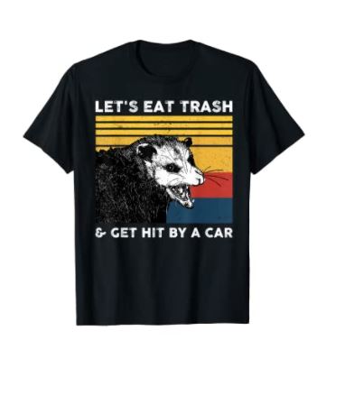 Raccoon hit by car t shirt