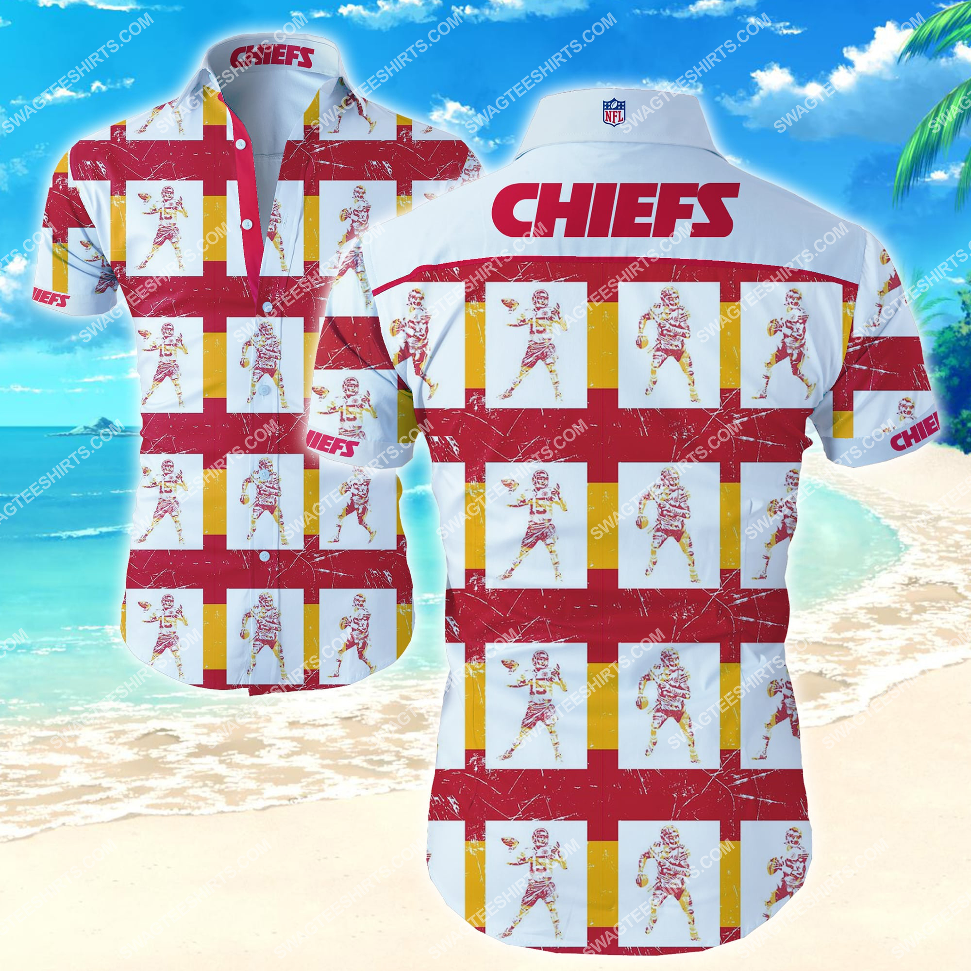 [highest selling] national football league kansas city chiefs team hawaiian shirt – maria