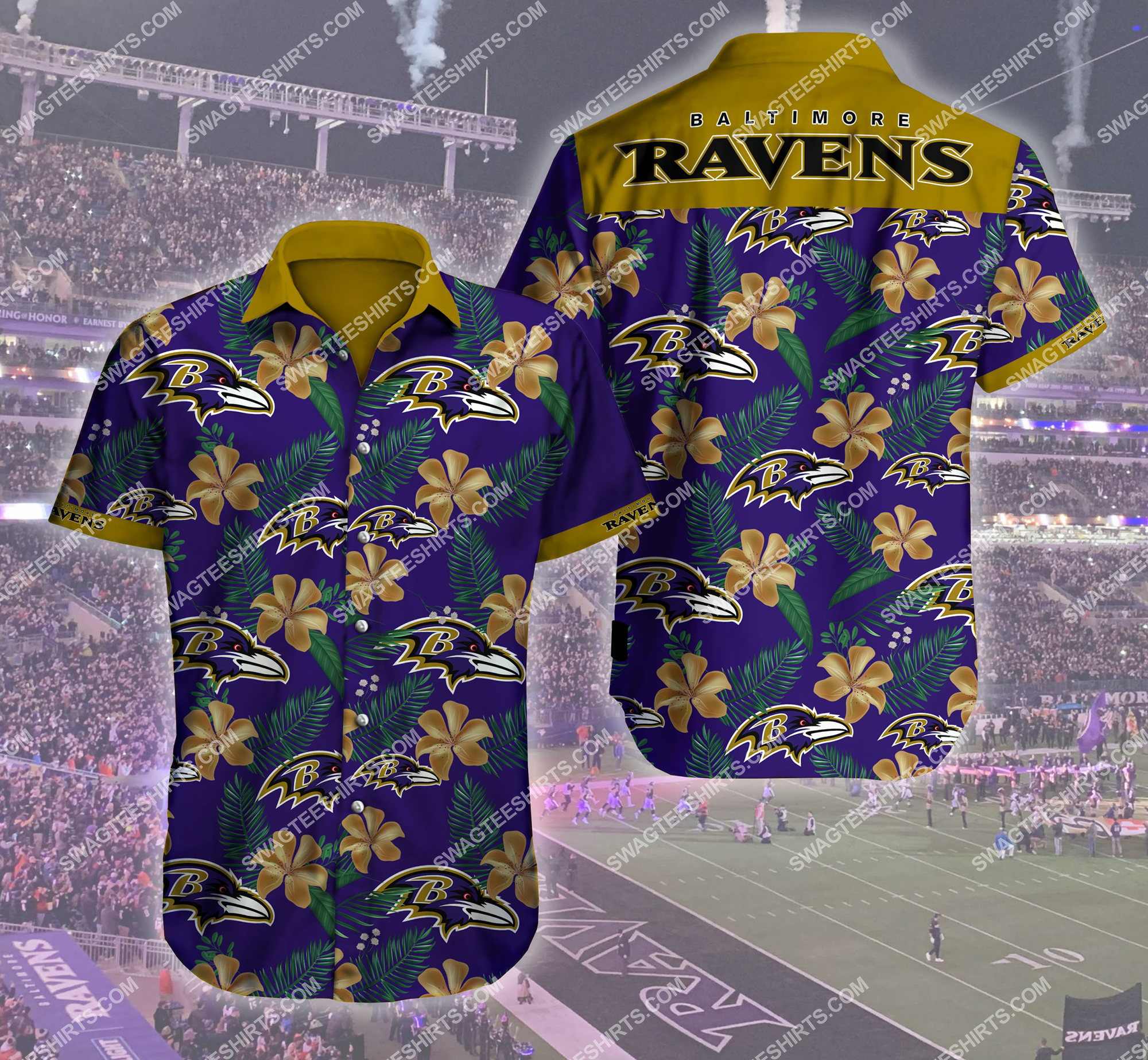 [highest selling] the baltimore ravens football team summer hawaiian shirt – maria