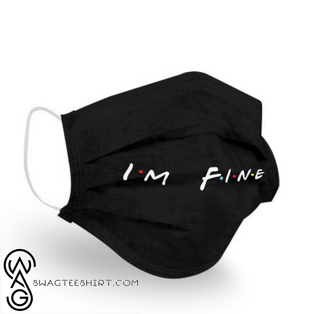 Friends television series i’m fine anti pollution face mask – maria