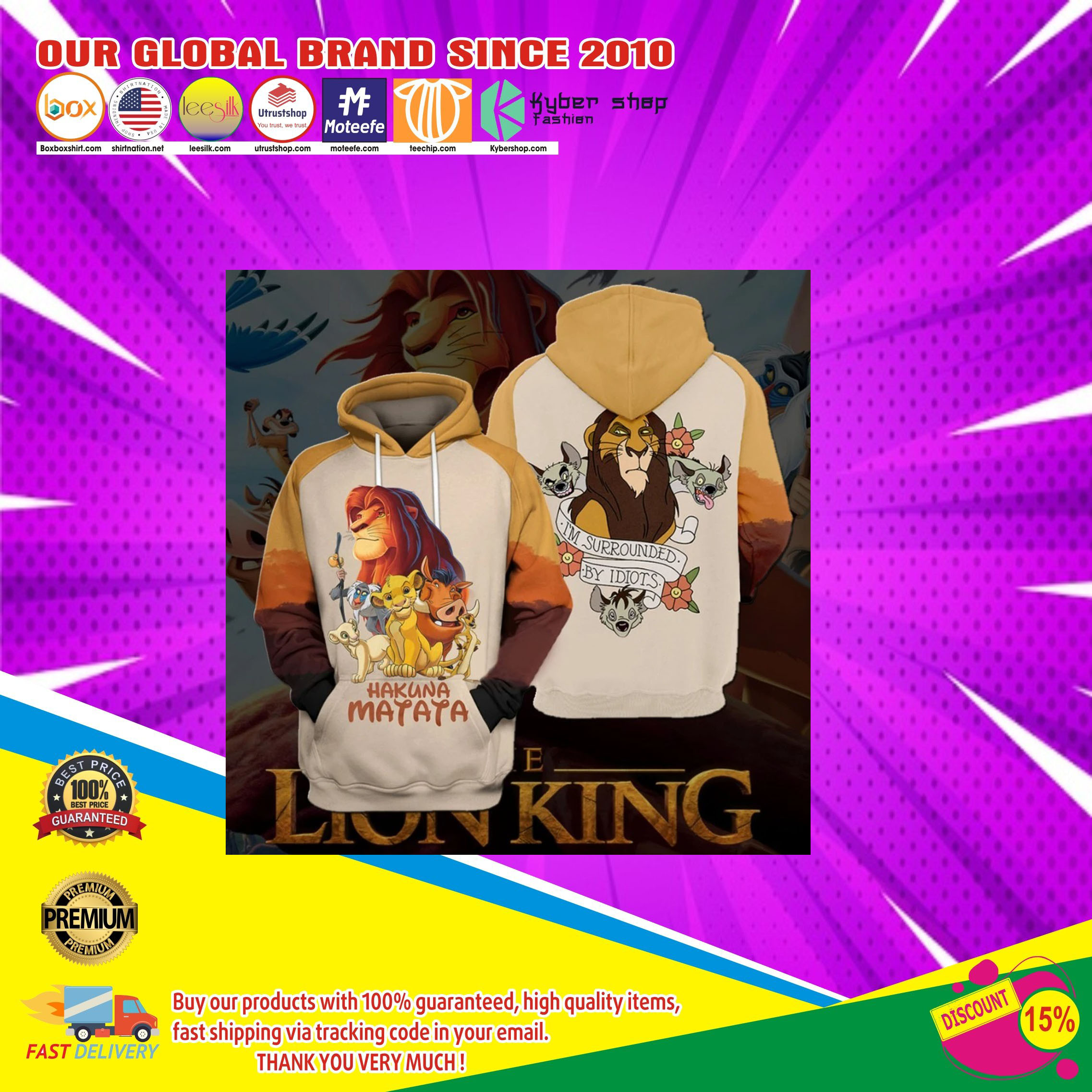 The lion king 3d hoodie6