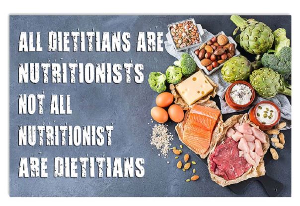 Nutritionist not dietitian poster