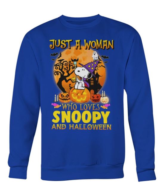 Woman loves Snoopy Halloween sweater