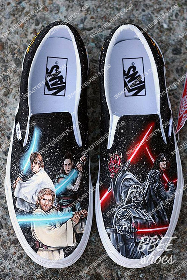 [highest selling] star wars movie all over print slip on shoes – maria
