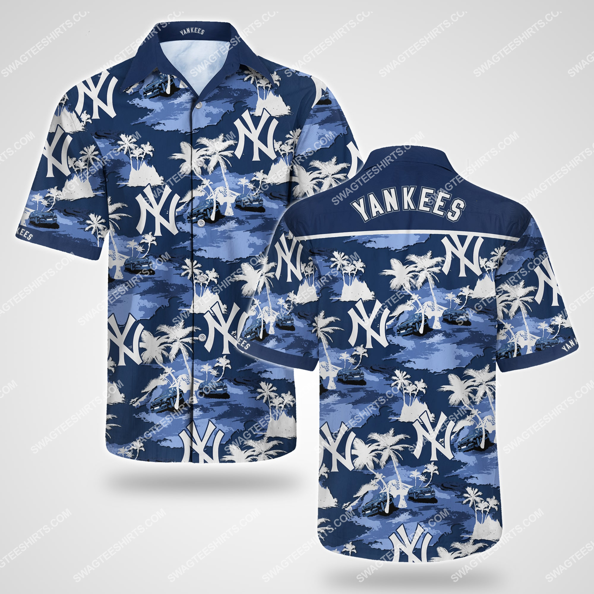 major league baseball new york yankees summer hawaiian shirt 2