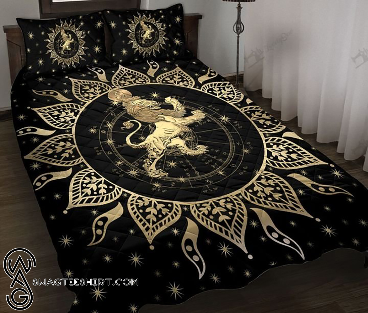 Leo horoscope galaxy full printing quilt - Maria