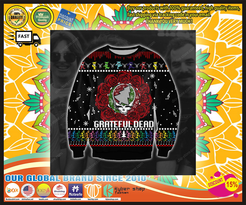Grateful dead ugly Christmas sweater