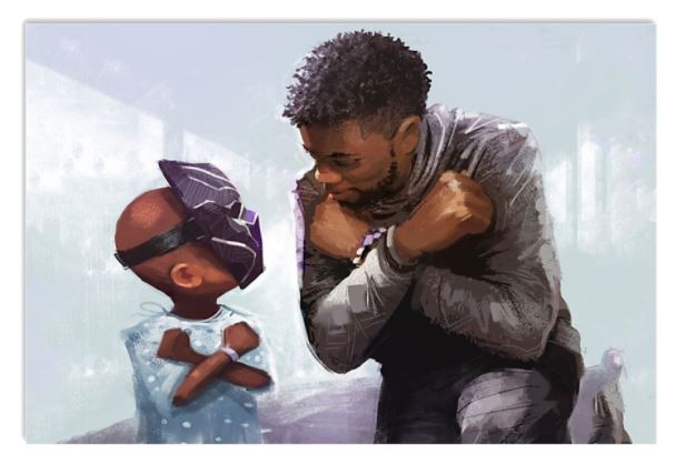 Wakanda Forever Chadwick kid poster