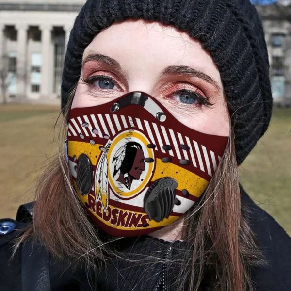 Washington redskins filter face mask