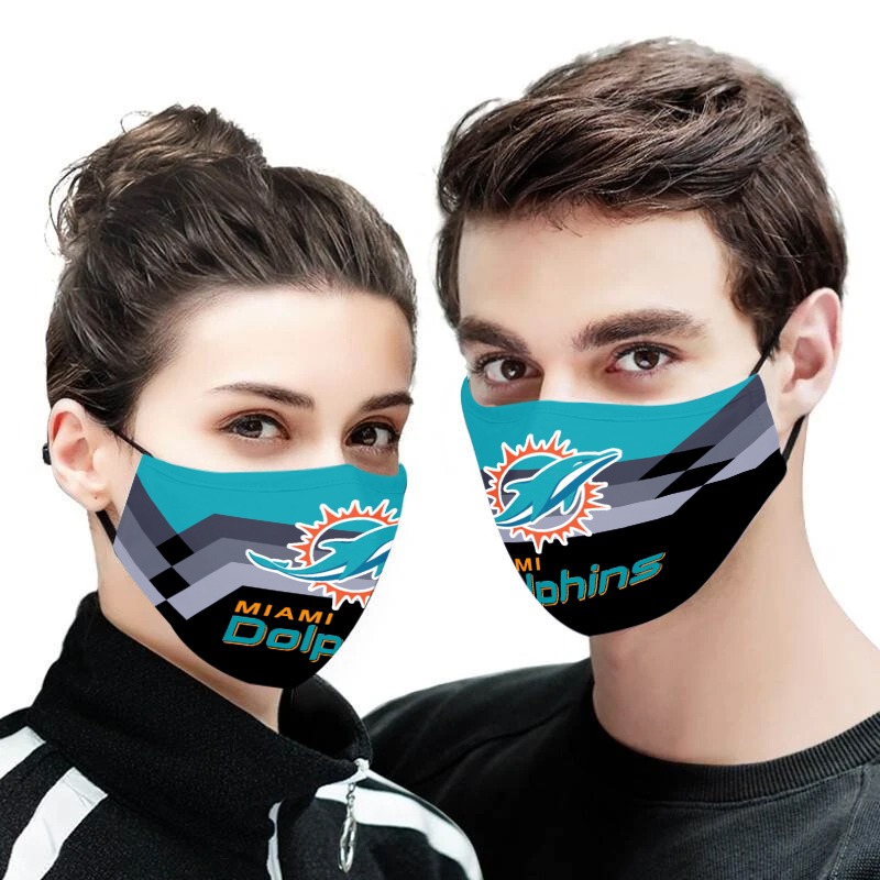 NFL miami dolphins anti pollution face mask - maria