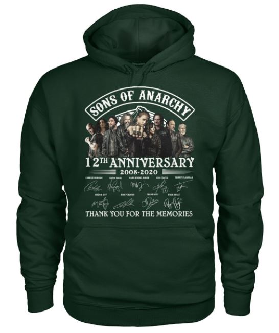 Sons of Anarchy 12th signatures hoodie