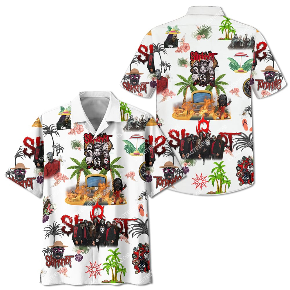 [highest selling] the slipknot band full printing hawaiian shirt – maria